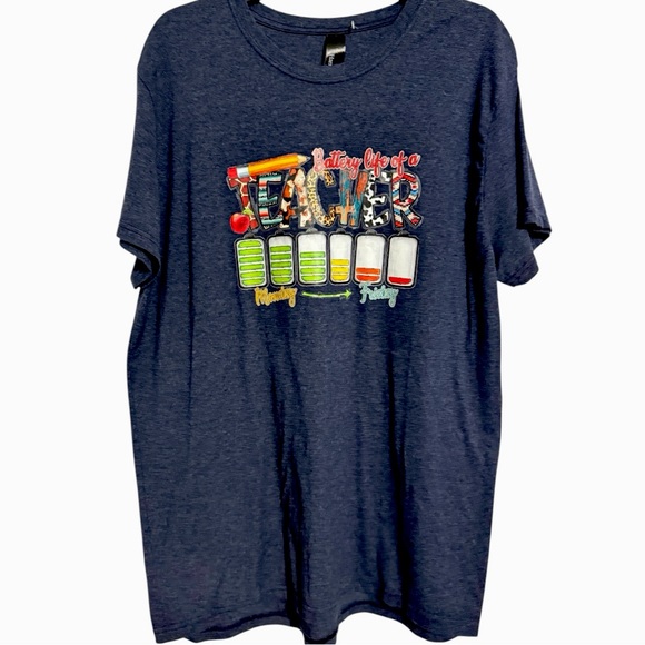Graphic Tee with Teacher Design Adult size XL - Picture 1 of 5